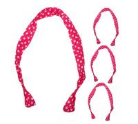 VALICLUD 4pcs Wide Wire Headbands with Bowknot Decorative Hairbands for Women Comfortable Dot Bunny Ears Hair Accessories for Parties Daily Wear and