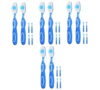 VALICLUD 4sets Portable Toothbrush Mini Toothbrush for Travel and Prison Essentials Soft Bristles with Large Head for Teeth Cleaning Hard to Reach Areas 6pcs*4