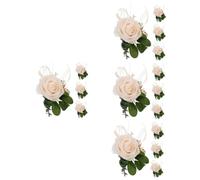 VALICLUD 4sets Wrist Corsage Bracelet for Bridesmaid Elegant Floral Wristlet for Wedding Prom Engagement Parties Wrist 4pcs*4
