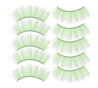 VALICLUD 5 Pairs Halloween False Eyelashes for Women, Exaggerated Dramatic Long Artificial Lashes Made of Fiber, Thick and Easy to Remove, for Stage Makeup and Halloween Decoration