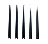 VALICLUD 5 Pairs Hexagon Chopsticks Scalding Practical Reusable Tableware for Home Restaurant Japanese Chinese Style Sushi Cooking