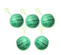 VALICLUD 5 Pcs Cute Watermelon Plush Coin Purse Fruit Shape Wallets for Fun and Educational Change Pouches for Birthdays Everyday Use
