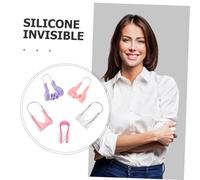 VALICLUD 5 Pcs Invisible Silicone Nose Shaper Clip for Women Comfortable Breathable Nasal Soft Skin Friendly Corrector for Bridge Height Concealed Design for Day and Night Use