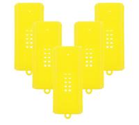 VALICLUD 5 Pcs Yellow Plastic Queen Cage Beekeeping Tool Sturdy and Portable Bee Rearing Cage Suitable for Beekeepers and Hive Transport
