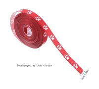 VALICLUD 5 Rolls Paw Print Ribbon for Crafts 1cm Wide Polyester Animal Paw Prints Ribbon Suitable for Box Packaging and Bouquet Decoration