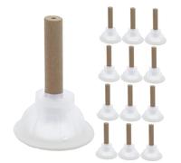 VALICLUD 50 Sets Handmade Pure Moxa Sticks with Base for Moxibustion Therapy Traditional Chinese Herbal Moxibustion Sticks to Warm Meridians Circulation Fatigue and Easy Clean Ash Design