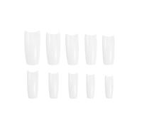 VALICLUD 500pcs French Style False Nails Natural Clear Artificial Full Cover Fake Nail Tips for Home Professional Use Material Easy to Shape and Paint