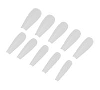 VALICLUD 500pcs Long Artificial Ballet Nail Tips Full Cover False Nail Kit Natural Color Manicure Tools for Women Easy DIY Art Stickers and Decals