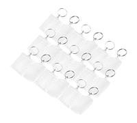 VALICLUD 50pcs Acrylic Keychain Photo Holders Blank Keychains for Double-Sided Picture Frames Lightweight and for School Bags Key Pendants and Crafting Projects