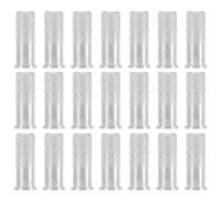 VALICLUD 50pcs Aluminum Arrow Inserts Kit 7.6mm Id Heavy Duty Arrow Insert Bases with Enhanced Grip Pattern for Carbon Shafts Universal Compatibility for Archery Shaft Building and Target