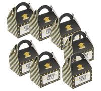 VALICLUD 50pcs Box Graduation Season Candy Box Chocolate Candy Party Mini Boxes for Reception Graduation Decoration 2023 Small Boxes for Treats Treat Boxes Boxes Phd Favor Boxes Black Paper