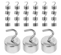 VALICLUD 50Pcs Chromium-Plated Slotted Hook Weights 5G Each, 250G Total Physics Lab Mass Set for Science Experiments and Educational Laboratory Measurement