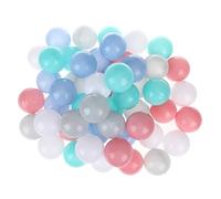 VALICLUD 50PCS Colorful Ocean Balls for Ball Pit Safe Pe with White Pastel Pink Light Gray Lake Blue Educational for Boy Girl Pool Tent Play