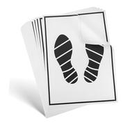 VALICLUD 50Pcs Disposable Paper Foot Mats for Car Interior Automotive Floor Pads Black White Practical Protective Liners Portable and Easy to Use