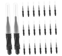 VALICLUD 50pcs Eyebrow Lamination Brushes with Cap Micro Eyelash Filler Applicators for Precise Lash Separation Sturdy Skin-friendly Makeup Tools for Women and Professional Grooming