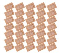 VALICLUD 50pcs Khaki Greeting Card Envelopes with Unique Window Design and Heart-Shaped Clasp, Sturdy Paper Material Mini Envelopes for Wedding and Business Invitations