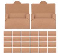 VALICLUD 50pcs Kraft Paper Card Sleeves Envelopes for Hotel Room Key Cards and Wrapping