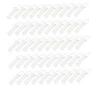 VALICLUD 50Pcs Medical Headgear Mesh Caps for Adults Portable White Net Hats for Wound Closure and Bandaging Flexible and Comfortable Design for Various Head
