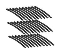 VALICLUD 50pcs Metal DIY Hair Clips Accessories Black Curved Bobby Pins for Women Durable Nonslip Hair Barrettes for Styling Reusable Craft Hairpins