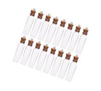 VALICLUD 50Pcs Mini Glass Jars with Cork Stoppers Clear Bottles for DIY Message Crafts Wedding Party Favors Small Glass Vials for Decoration and Gifts