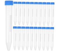 VALICLUD 50pcs Plastic Centrifugal Tubes with Screw Caps Graduated Test Tubes for Laboratory Biochemistry and Molecular Biology Experiments Leak Resistant Sample Containers Random Color