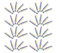 VALICLUD 50pcs Rainbow Elastic Hair Ties and Bracelet Bands for No Crease Knotted Ponytail Holders and Wristbands Colorful Festival Accessories Handmade Lightweight Bands for Everyday Use