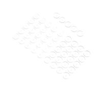 VALICLUD 50pcs Silicone Earring Flat Backs Comfortable Cushion Support Pads for Soft Ear Lifters for Earring Stabilization Versatile Accessories for Daily Use