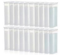 VALICLUD 50pcs Slide Box for Pathological Section Storage Break-resistant PP Material with Secure Snaps Easy-clean Laboratory Slide Holder for Biology and Microscope Specimens