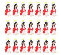 VALICLUD 50pcs Small Virgin Mary Statues PVC Miniature Religious Figurines Catholic Nativity Desk Decor Easter Scene Decoration for Sunday School and Home