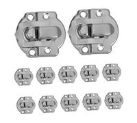 VALICLUD 50pcs Zinc Alloy Metal Hasp Lock for Bags and Boxes Secure Snap Fastener with Quick-Release Buckle Multipurpose Latch for Luggage Furniture Toolboxes and Travel Accessories