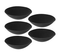 VALICLUD 5pairs Breathable Polyester Round Pads Inserts for Yoga Sports and Swimwear Reusable and Comfortable Cushioning for Enhanced Black