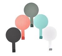 VALICLUD 5PCS Adhesive Metal Balloon Design Hooks Decorative Wall Hangers for Bathroom Kitchen and More Random Color Strong Adhesive Easy Installation No Trace Removal Random Color