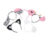 VALICLUD 5Pcs Animal Ear Headbands Plush Hair Hoops for Durable Costume Accessories for Parties Cosplay Themed Events Soft Comfortable Chic Hair Decors