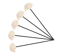 VALICLUD 5pcs Black Rattan Reed Sticks Flower Diffuser Sticks Essential Oil Refill Scent Diffuser Replacement for Home Aromatherapy