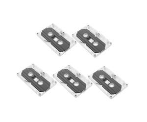 VALICLUD 5pcs Blank Audio Cassette Tapes Empty Cassettes for Diy Retro Party Messages Teaching Voice Recording in Plastic Case