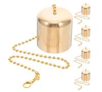 VALICLUD 5pcs Brass Candle Extinguisher Caps Vintage Snuffer Lamp Shade for Wine Bottle and Oil Lamps Multiuse Fire Extinguisher for Candles Windproof Flame Protection Elegant Home Decor