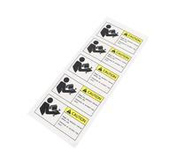 VALICLUD 5pcs Caution Reading Instruction Decals Safety Warning Sticker for Equipment Operation Reliable Adhesive Safety Signs for Mechanical and Industrial Use