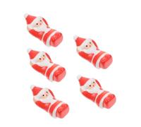 VALICLUD 5Pcs Ceramic Chopsticks Holders Santa Claus Design Christmas Themed Tableware Spoon Rest Kitchen Accessories for Home Restaurants Hotels