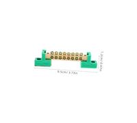VALICLUD 5pcs Copper Electrical Grounding Terminal Block Power Distribution Junction Box Connector Bar with Screw Terminals for Stable Fire-safe Wiring and Easy Installation
