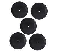 VALICLUD 5pcs Decorative Vinyl Records Wall Decor in Black Vinyl Material for Room Decor and Event Use Aesthetic Wall Decorations for Home Bedroom Living Room