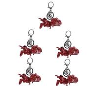 VALICLUD 5pcs Dinosaur Keyring Bag Charm Pendant Cute Cartoon Dinosaur Keychain for Car Keys Bags Travel Accessories for Birthdays Mother Day and Christmas