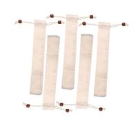 VALICLUD 5pcs Drawstring Cotton Chopstick Bags Portable Cutlery Pouch Lightweight Reusable Storage for Camping Picnic Restaurant Takeout Supplies