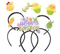 VALICLUD 5pcs Easter Cartoon Headbands for Party Durable Lightweight Hair Hoops with Bunny and Chick Designs Fits Festival Hair Accessories