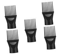 VALICLUD 5Pcs Hair Dryer Nozzle Comb Attachment Durable and Reusable Flat Nozzle for Hair Dryers for Styling and Volume Enhancement
