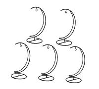 VALICLUD 5Pcs Iron Fruit Storage Racks Stylish Banana Holders Grape Hangers for Indoor Outdoor Use Space Saving Kitchen Supplies Attractive Design Fresh Fruit Display