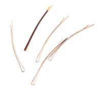 VALICLUD 5pcs Jumbo Brown Bobby Pins Flat Duckbill Hair Clips for Women Non-slip Metal Hair Grips with Smooth Surface Secure Hold for Updos Bangs Accessories