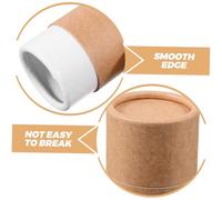 VALICLUD 5pcs Kraft Paper Cylinder Boxes Round Paper Tubes Essential Oil Bottle Packaging Portable Storage Containers for Aromatherapy