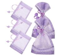 VALICLUD 5pcs Lavender Sachet Bags Empty Cotton Linen Mesh DIY Scent Bags Portable Lightweight for Home Decoration Spice Filling Wardrobe Freshener