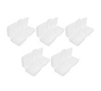 VALICLUD 5Pcs Manual Case Portable Hard Travel Shaving Tool Organizer Box for Men Holder Small Protective Storage for Travel Accessories