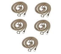 VALICLUD 5pcs Men Pocket Watch Chain Metal Chain for Wallet Jeans Decor DIY Clothing Accessory Watch Hanging